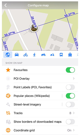 Haritayı yapılandır iOS